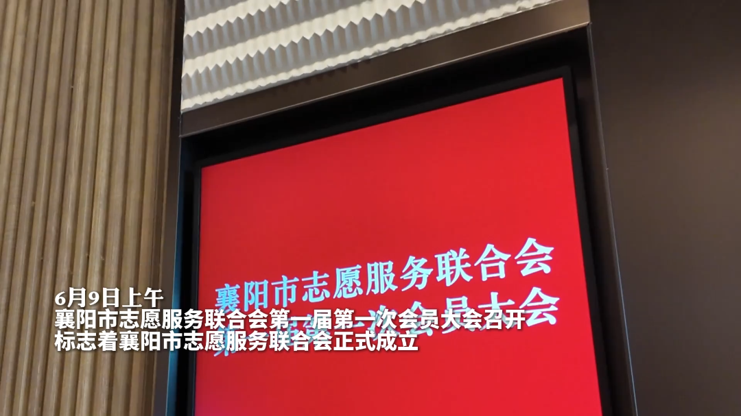 襄阳市志愿服务联合会召开第一届第一次会员大会